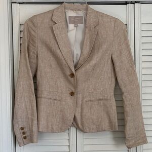 Banana Republic Women's Beige Linen Blazer Size 4